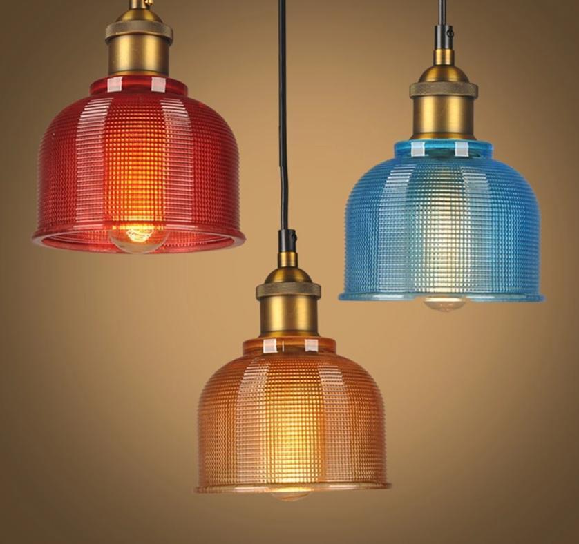 Sosie - Retro European Color Glass Pendant Light