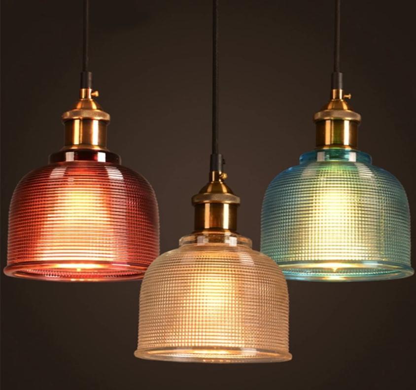 Sosie - Retro European Color Glass Pendant Light