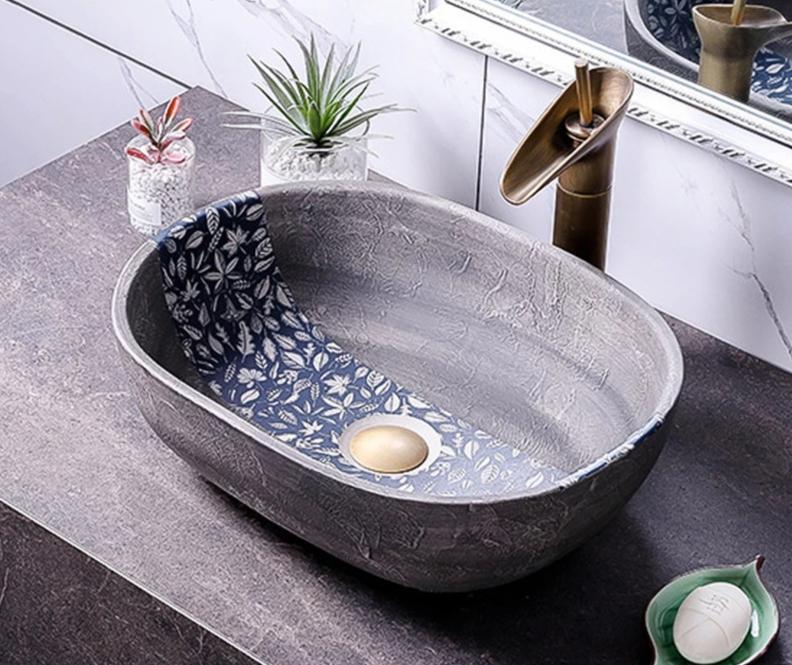 Laila - Vintage Antique Cement Wash Basin