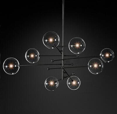 Atom GLASS GLOBE Chandelier