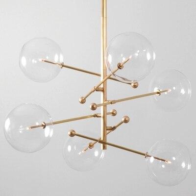 Atom GLASS GLOBE Chandelier