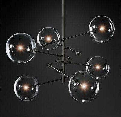 Atom GLASS GLOBE Chandelier