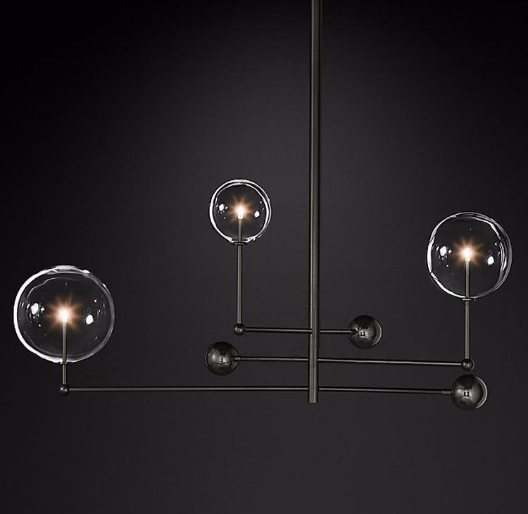 Atom GLASS GLOBE Chandelier