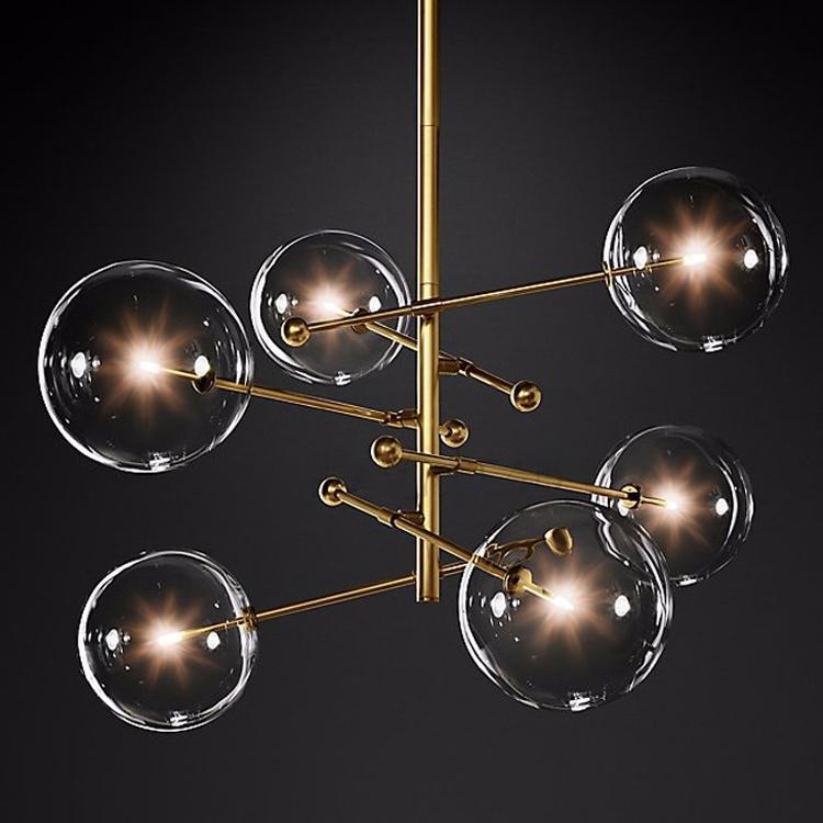 Atom GLASS GLOBE Chandelier