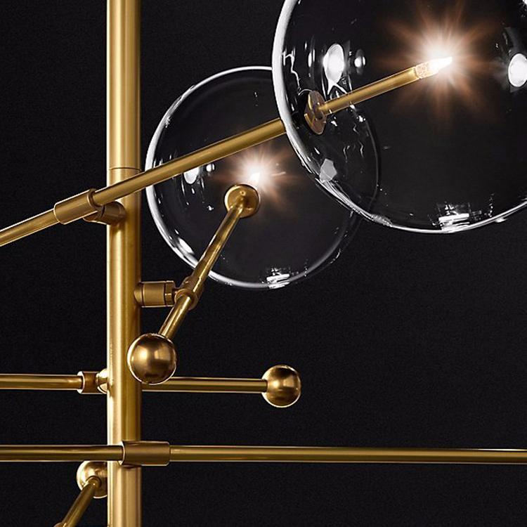 Atom GLASS GLOBE Chandelier