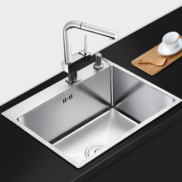 Brantley - Single Handmade Stainless Steel Kitchen Sink