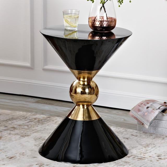 Renzo - Round Hourglass End Table