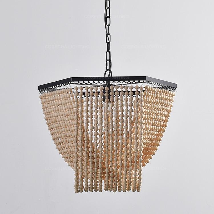 Zalma wooden beads chandelier