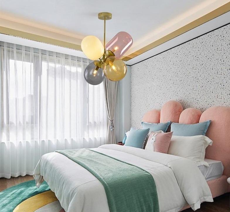 Nordic Colorful balloon Glass LED Pendant