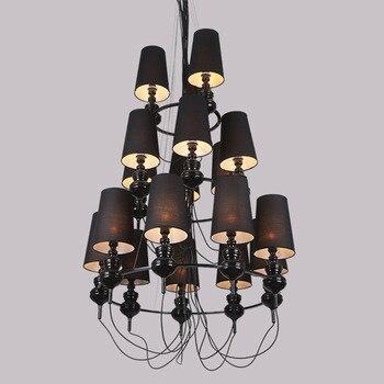 MITRA Modern Black Iron Chandelier