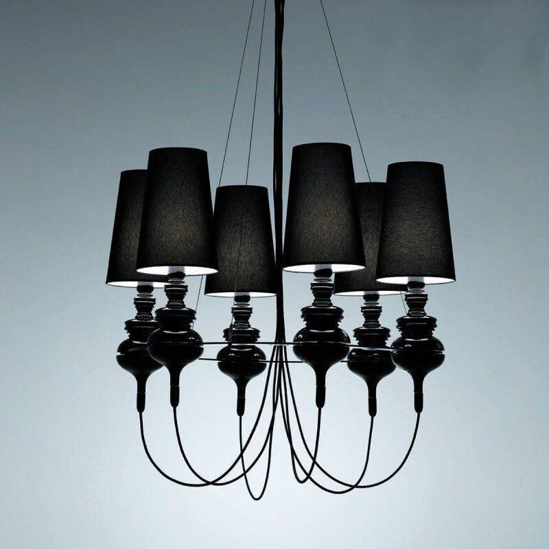 MITRA Modern Black Iron Chandelier