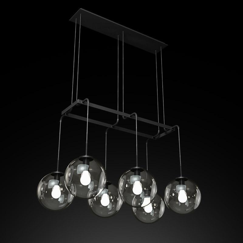 PETRI American Retro Gold/black Chandelier