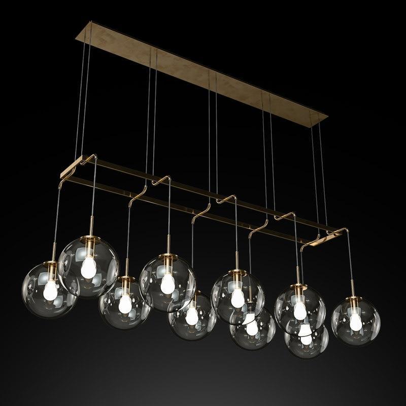 PETRI American Retro Gold/black Chandelier