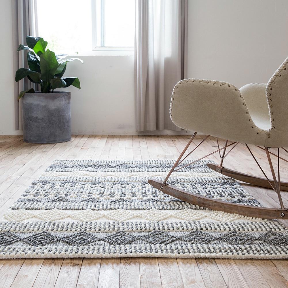 Jiro - Handmade Geometric Pattern Modern Rug