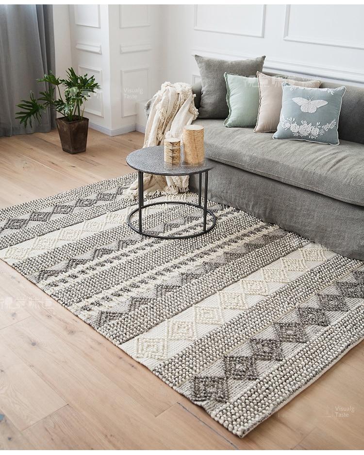 Jiro - Handmade Geometric Pattern Modern Rug