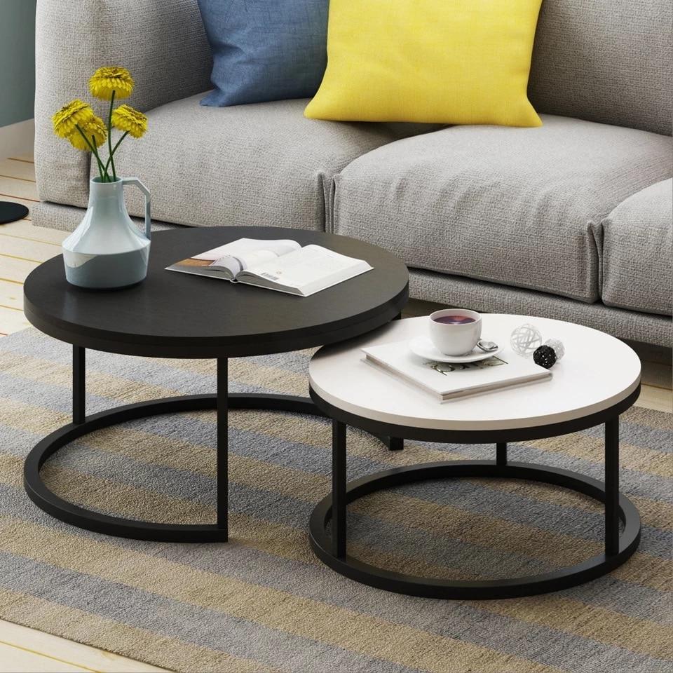 Benson - Modern Round Coffee Table Set