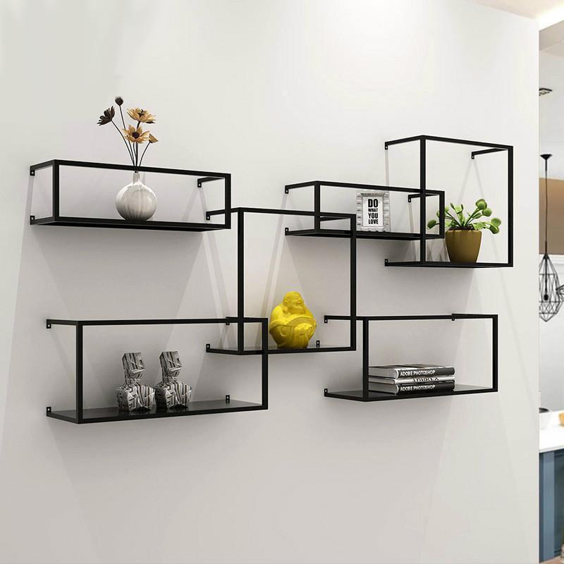 Brock - Modern Nordic Iron Frame Shelves