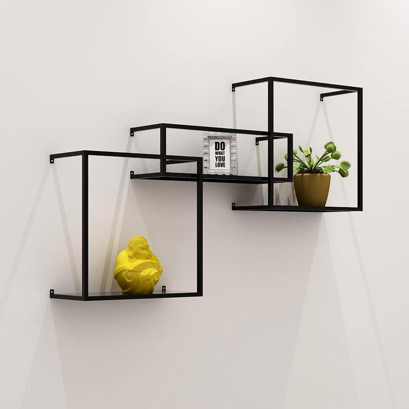 Brock - Modern Nordic Iron Frame Shelves