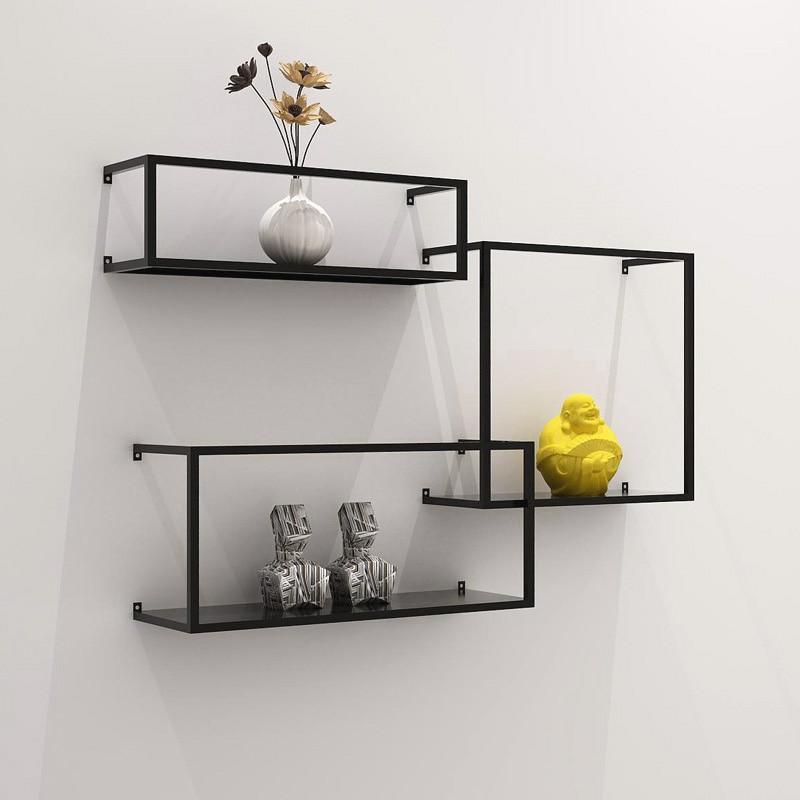 Brock - Modern Nordic Iron Frame Shelves