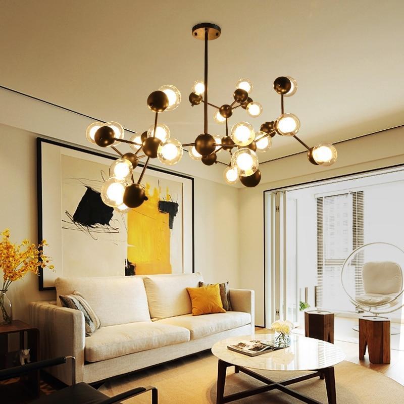 Molecule Structured Pendant Light