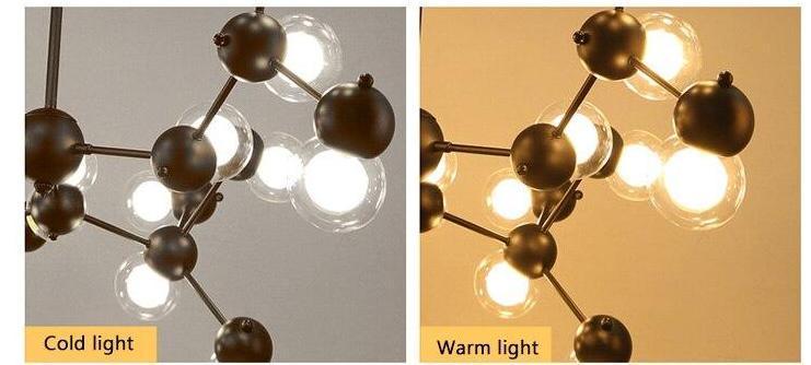 Molecule Structured Pendant Light