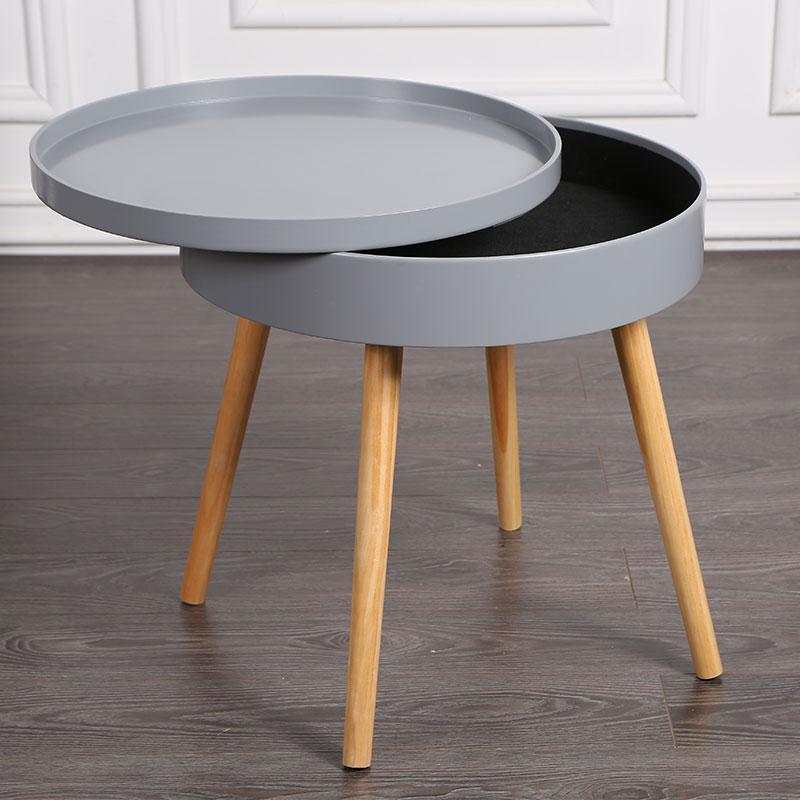 Carson - Modern Nordic Storage Round Side Table