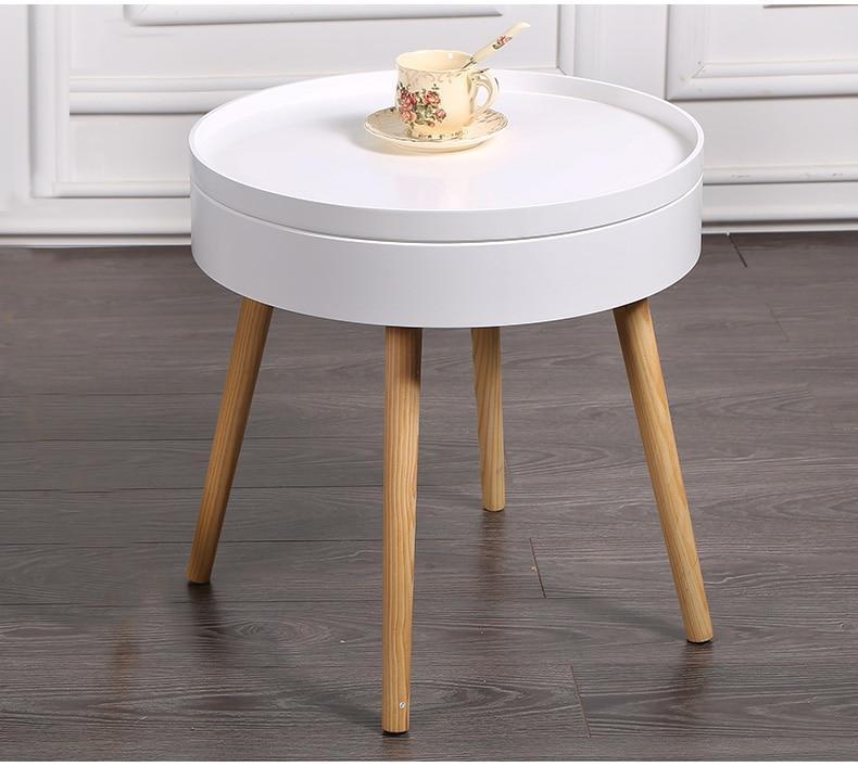 Carson - Modern Nordic Storage Round Side Table