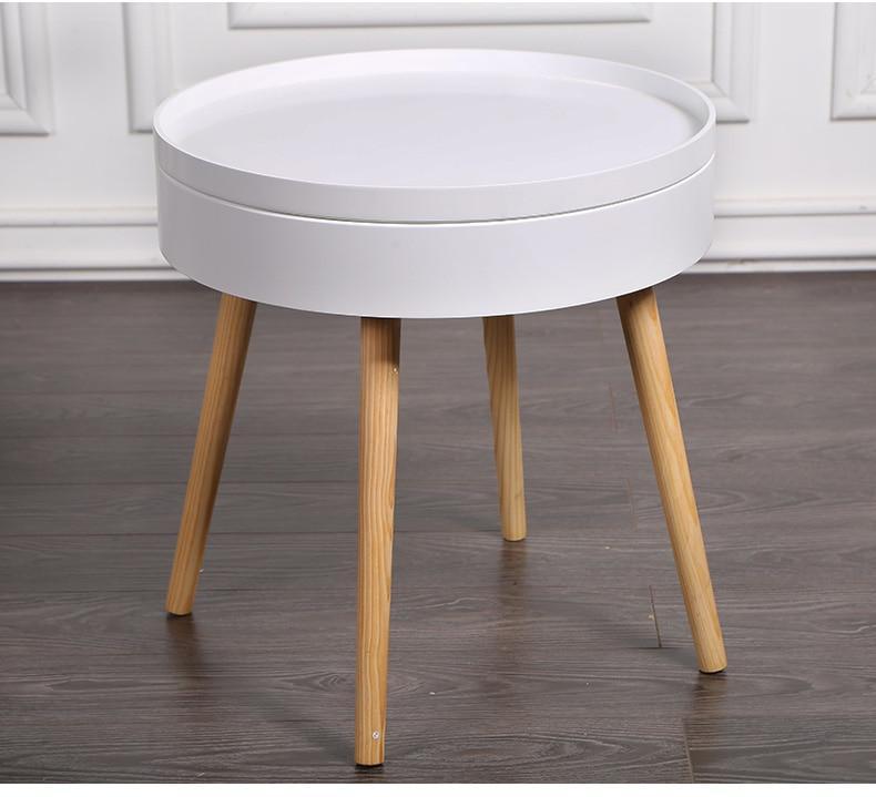 Carson - Modern Nordic Storage Round Side Table