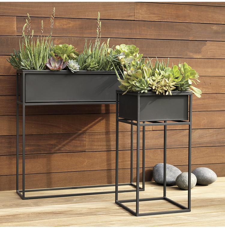 modern box planters Brielle
