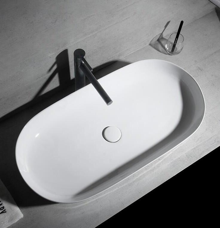 Rene - Modern Rounded Bathroom Sink