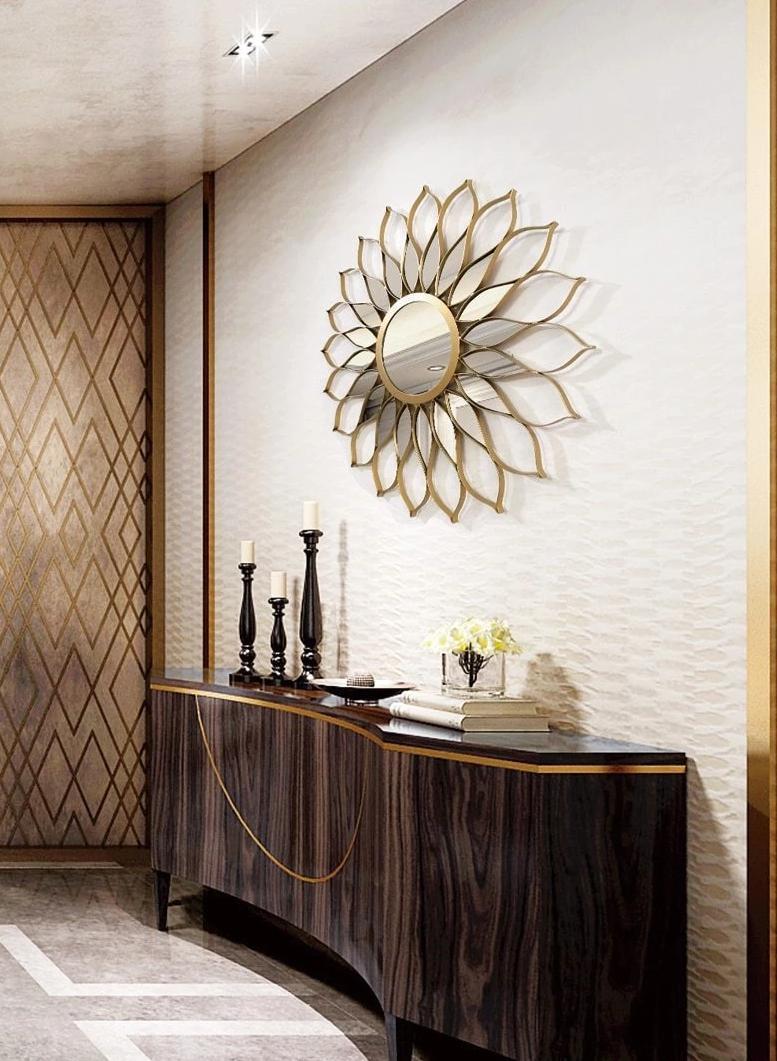 Amarilla - Iron Frame Sunflower Mirror