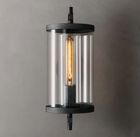 Echo Modern Round Outdoor And Indoor Wall Sconce 16''H