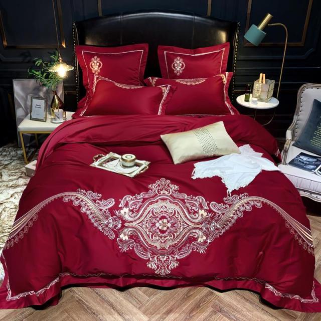 Luxury Rossa Corsa Embroidery Duvet Set